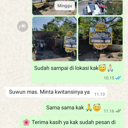 Pengiriman Papan Bunga Duka Bunder Widasari